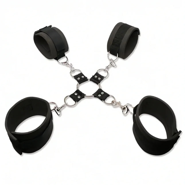 FETISH FANTASY SERIES – Extreme Hogtie-Kit mit Neopren-Manschetten - Bondage-Set