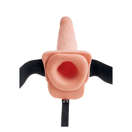 FETISH FANTASY SERIES - SERIE - VERSTELLBARES GURT REALISTISCHER PENIS MIT SPRITZENDEN BLLEN 19 CM - Penishülle