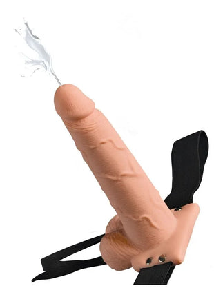 FETISH FANTASY SERIES - SERIE - VERSTELLBARES GURT REALISTISCHER PENIS MIT SPRITZENDEN BLLEN 19 CM - Penishülle