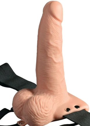 FETISH FANTASY SERIES - VERSTELLBARES GURT MIT FERNBEDIENUNG REALISTISCHER PENIS MIT WIEDERAUFLADBAREN HODEN