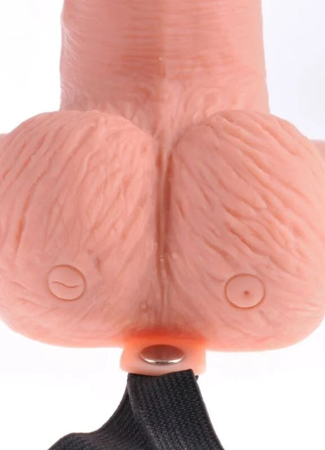 FETISH FANTASY SERIES - VERSTELLBARES GURT MIT FERNBEDIENUNG REALISTISCHER PENIS MIT WIEDERAUFLADBAREN HODEN