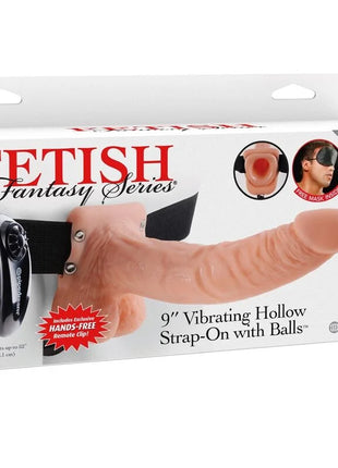 FETISH FANTASY SERIES - VERSTELLBARES GURT MIT FERNBEDIENUNG REALISTISCHER PENIS MIT HODEN 23 CM - Penishülle
