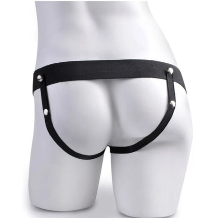 FETISH FANTASY SERIES - VERSTELLBARES GURT MIT FERNBEDIENUNG REALISTISCHER PENIS MIT WIEDERAUFLADBAREN HODEN