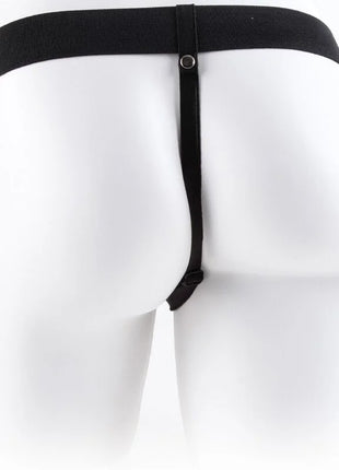 FETISH FANTASY SERIES - VERSTELLBARES GURT MIT FERNBEDIENUNG REALISTISCHER PENIS MIT HODEN 17,8 CM - Penishülle