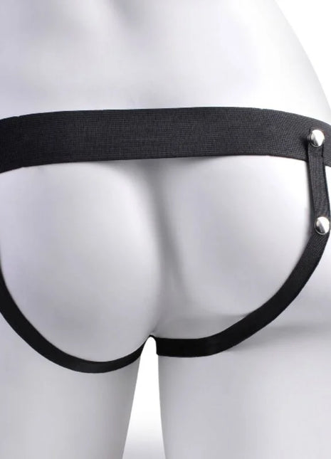 FETISH FANTASY SERIES - VERSTELLBARES GURT REALISTISCHER PENIS MIT WIEDERAUFLADBAREN BLLEN UND VIBRATOR 17,8 CM