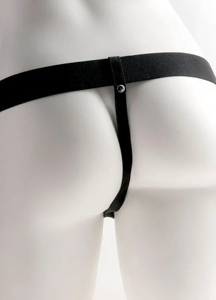 FETISH FANTASY SERIES - VERSTELLBARES GURT REALISTISCHER PENIS MIT WIEDERAUFLADBAREN HODEN UND VIBRATOR 15 CM