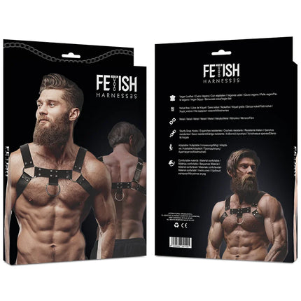 FETISH SUBMISSIVE ATTITUDE - BRUSTGESCHIRR AUS ECO-LEDER FÜR HERREN - Harness