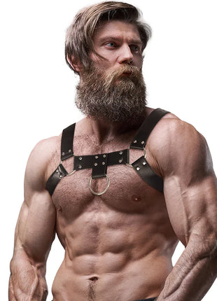 FETISH SUBMISSIVE ATTITUDE - BRUSTGESCHIRR AUS ECO-LEDER FÜR HERREN - Harness
