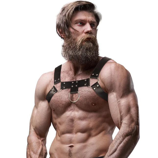FETISH SUBMISSIVE ATTITUDE - BRUSTGESCHIRR AUS ECO-LEDER FÜR HERREN - Harness