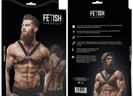 FETISH SUBMISSIVE ATTITUDE - KREUZBRUSTGESCHIRR FÜR MNNER AUS ÖKO-LEDER - Harness