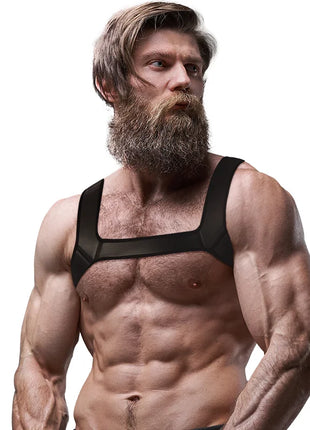 FETISH SUBMISSIVE ATTITUDE - NEOPREN-BRUSTGESCHIRR FÜR MNNER GRÖSSE L - Harness
