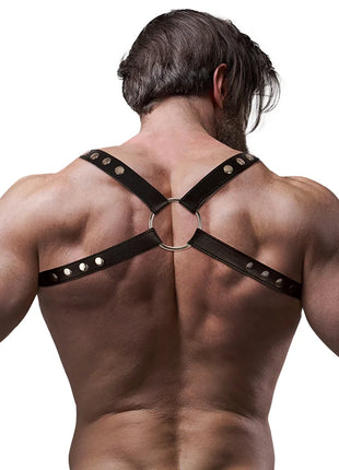 FETISH SUBMISSIVE ATTITUDE - RÜCKENGESCHIRR AUS ÖKO-LEDER FÜR MÄNNER - Harness