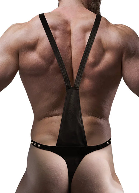 FETISH SUBMISSIVE ATTITUDE - V-FÖRMIGER GESCHIRR AUS ÖKO-LEDER FÜR HERREN - Harness