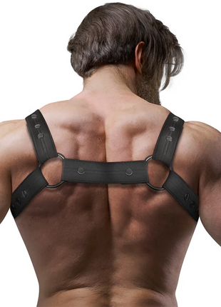 FETISH SUBMISSIVE ATTITUDE - VERSTELLBARER NEOPREN-BRUST-SPORTGURT FÜR MNNER - Harness