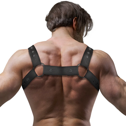 FETISH SUBMISSIVE ATTITUDE - VERSTELLBARER NEOPREN-BRUST-SPORTGURT FÜR MNNER - Harness