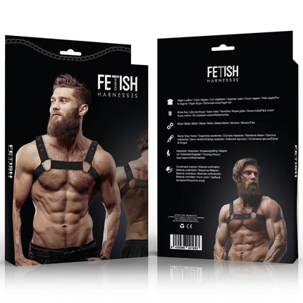 FETISH SUBMISSIVE ATTITUDE - VERSTELLBARER NEOPREN-BRUST-SPORTGURT FÜR MNNER - Harness