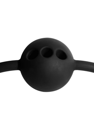 FETISH SUBMISSIVE BONDAGE - ATMUNGSAKTIVER BALLKNOPF AUS SILIKON - Mundknebel