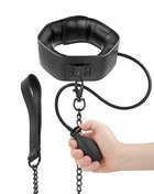 FETISH SUBMISSIVE BONDAGE - AUFBLASBARES WÜRGEHALSBAND MIT KETTE