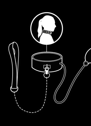 FETISH SUBMISSIVE BONDAGE - AUFBLASBARES WÜRGEHALSBAND MIT KETTE