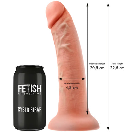 FETISH SUBMISSIVE CYBER STRAP - HARNESS MIT DILDO- UND BULLET-FERNBEDIENUNGS-WATCHME-L-TECHNOLOGIE - Vibrationsgurte