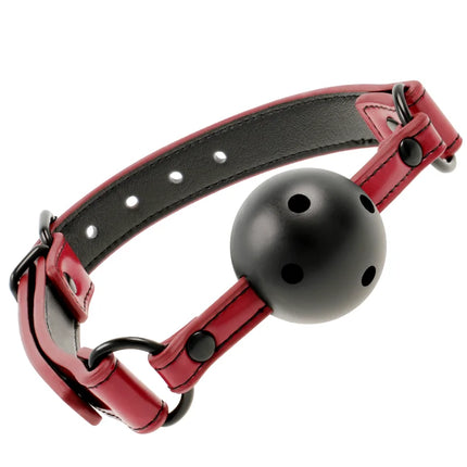 FETISH SUBMISSIVE DARK ROOM - ATMUNGSAKTIVER GAG - Ballgag