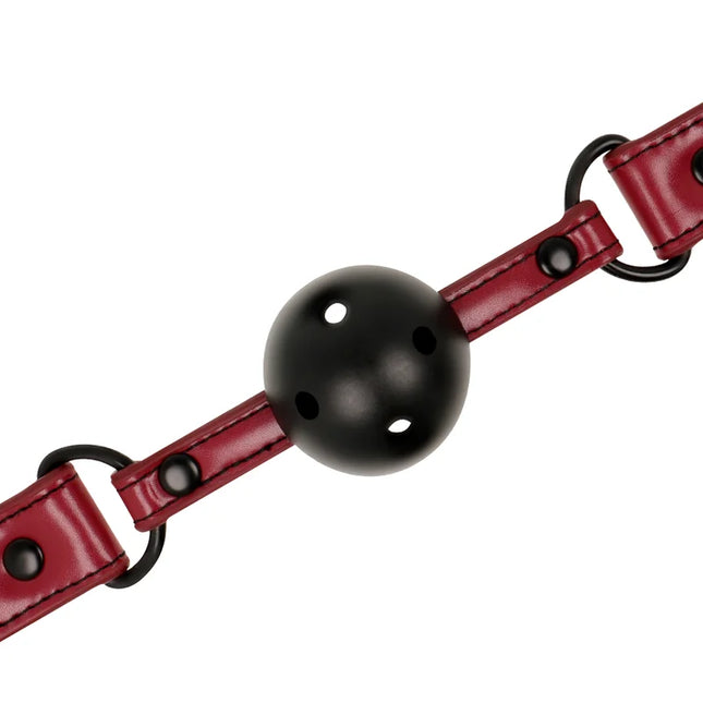 FETISH SUBMISSIVE DARK ROOM - ATMUNGSAKTIVER GAG - Ballgag