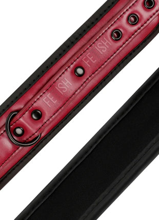 FETISH SUBMISSIVE DARK ROOM - HANDSCHELLEN AUS VEGANEM LEDER MIT NEOPRENFUTTER - Handschellen für Frauen