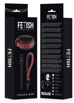 FETISH SUBMISSIVE DARK ROOM - KETTENHALSKETTE MIT NEOPRENFUTTER - Halskette