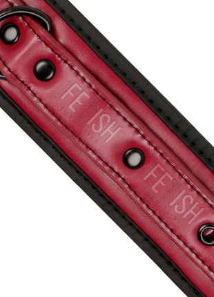 FETISH SUBMISSIVE DARK ROOM - KNÖCHELHANDSCHELLEN AUS VEGANEM LEDER MIT NEOPRENFUTTER - Handschellen für Frauen