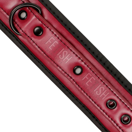 FETISH SUBMISSIVE DARK ROOM - KNÖCHELHANDSCHELLEN AUS VEGANEM LEDER MIT NEOPRENFUTTER - Handschellen für Frauen
