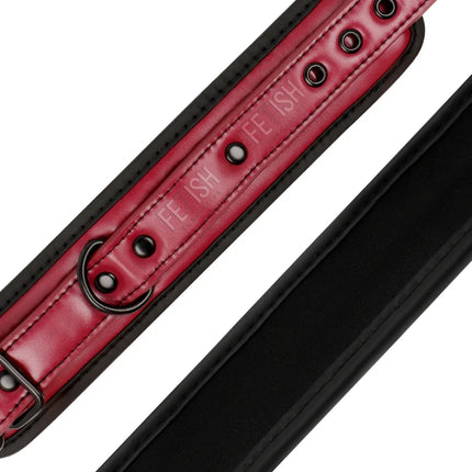 FETISH SUBMISSIVE DARK ROOM - KNÖCHELHANDSCHELLEN AUS VEGANEM LEDER MIT NEOPRENFUTTER - Handschellen für Frauen