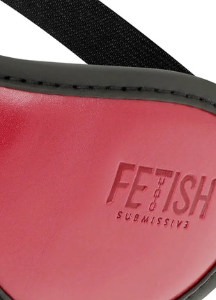 FETISH SUBMISSIVE DARK ROOM - VEGANE LEDERMASKE MIT NEOPRENFUTTER - Kunstledermaske
