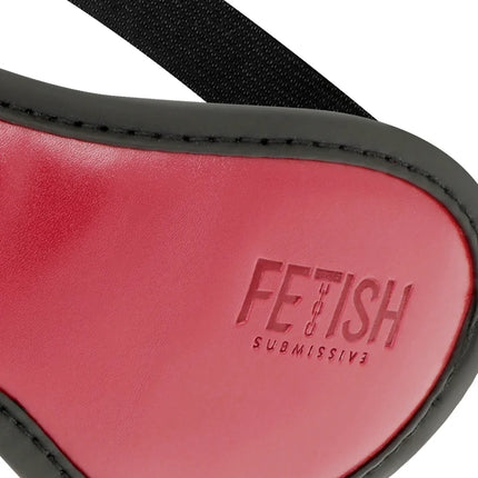 FETISH SUBMISSIVE DARK ROOM - VEGANE LEDERMASKE MIT NEOPRENFUTTER - Kunstledermaske