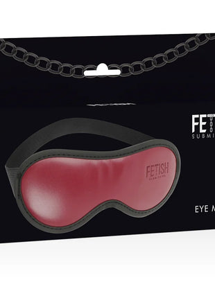 FETISH SUBMISSIVE DARK ROOM - VEGANE LEDERMASKE MIT NEOPRENFUTTER - Kunstledermaske