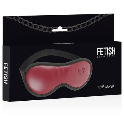 FETISH SUBMISSIVE DARK ROOM - VEGANE LEDERMASKE MIT NEOPRENFUTTER - Kunstledermaske