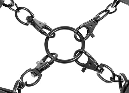FETISH SUBMISSIVE - HAND- UND KNÖCHEL-HANDSCHELLEN-SET MIT NOPRENE-FUTTER - Handschellen