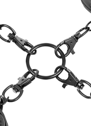 FETISH SUBMISSIVE - HAND- UND KNÖCHEL-HANDSCHELLEN-SET MIT NOPRENE-FUTTER - Handschellen