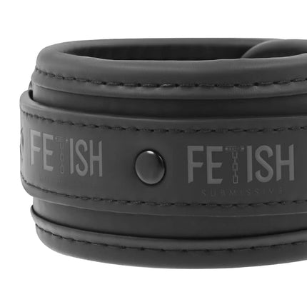 FETISH SUBMISSIVE - HANDSCHELLEN AUS VEGANEM LEDER MIT NOPRENE-FUTTER - Handschellen für Frauen