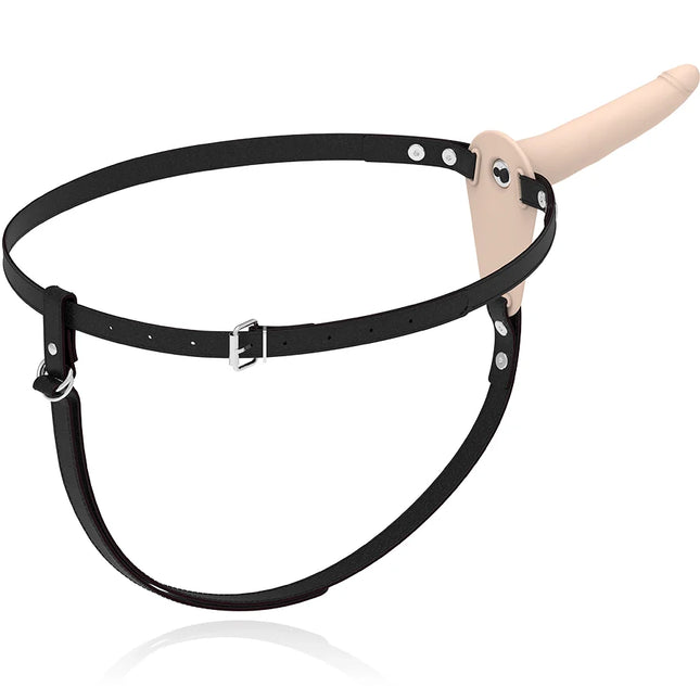 FETISH SUBMISSIVE HARNESS - FLEISCH-SILIKON-VIBRATOR 15 CM - Vibrationsgurte