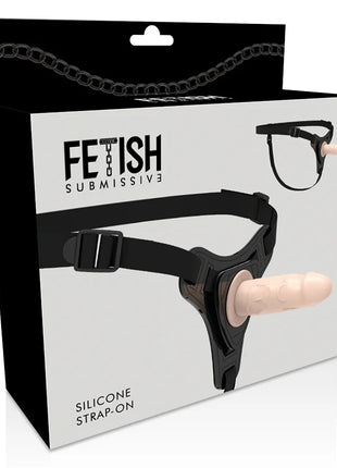 FETISH SUBMISSIVE HARNESS - FLEISCHREALISTISCHES SILIKON 12,5 CM - Strapon Gurte