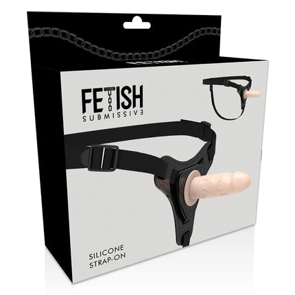 FETISH SUBMISSIVE HARNESS - FLEISCHREALISTISCHES SILIKON 12,5 CM - Strapon Gurte