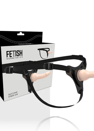 FETISH SUBMISSIVE HARNESS - FLEISCHREALISTISCHES SILIKON 16CM - Strapon Gurte