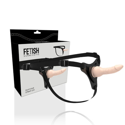 FETISH SUBMISSIVE HARNESS - FLEISCHREALISTISCHES SILIKON 16CM - Strapon Gurte