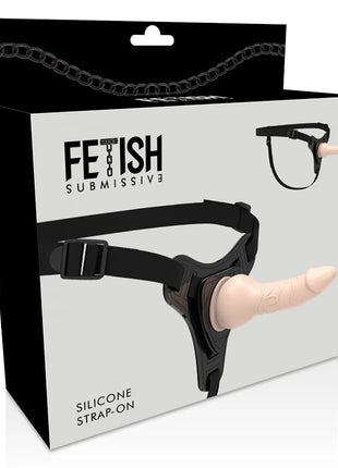 FETISH SUBMISSIVE HARNESS - FLEISCHREALISTISCHES SILIKON 16CM - Strapon Gurte