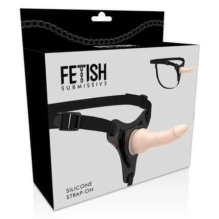 FETISH SUBMISSIVE HARNESS - FLEISCHREALISTISCHES SILIKON 16CM - Strapon Gurte