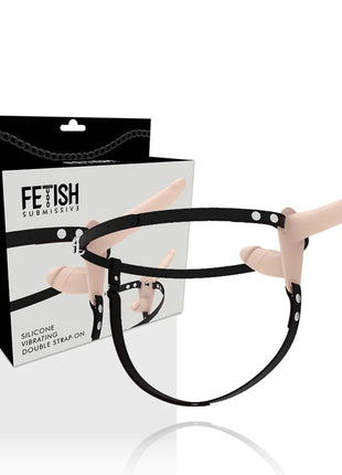 FETISH SUBMISSIVE HARNESS - FLESH UP VIBRATOR MIT DOPPELPENETRATION - Doppelpenetration