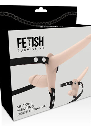 FETISH SUBMISSIVE HARNESS - FLESH UP VIBRATOR MIT DOPPELPENETRATION - Doppelpenetration