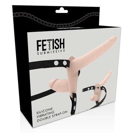 FETISH SUBMISSIVE HARNESS - FLESH UP VIBRATOR MIT DOPPELPENETRATION - Doppelpenetration