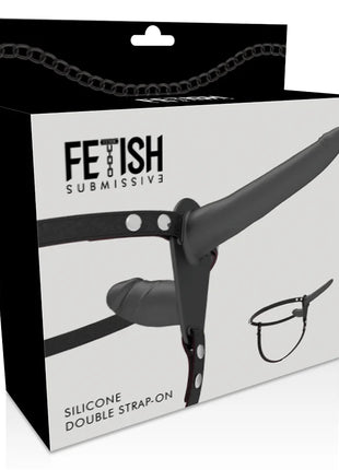 FETISH SUBMISSIVE HARNESS - SCHWARZE DOPPELPENETRATION - Doppelpenetration