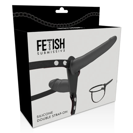 FETISH SUBMISSIVE HARNESS - SCHWARZE DOPPELPENETRATION - Doppelpenetration